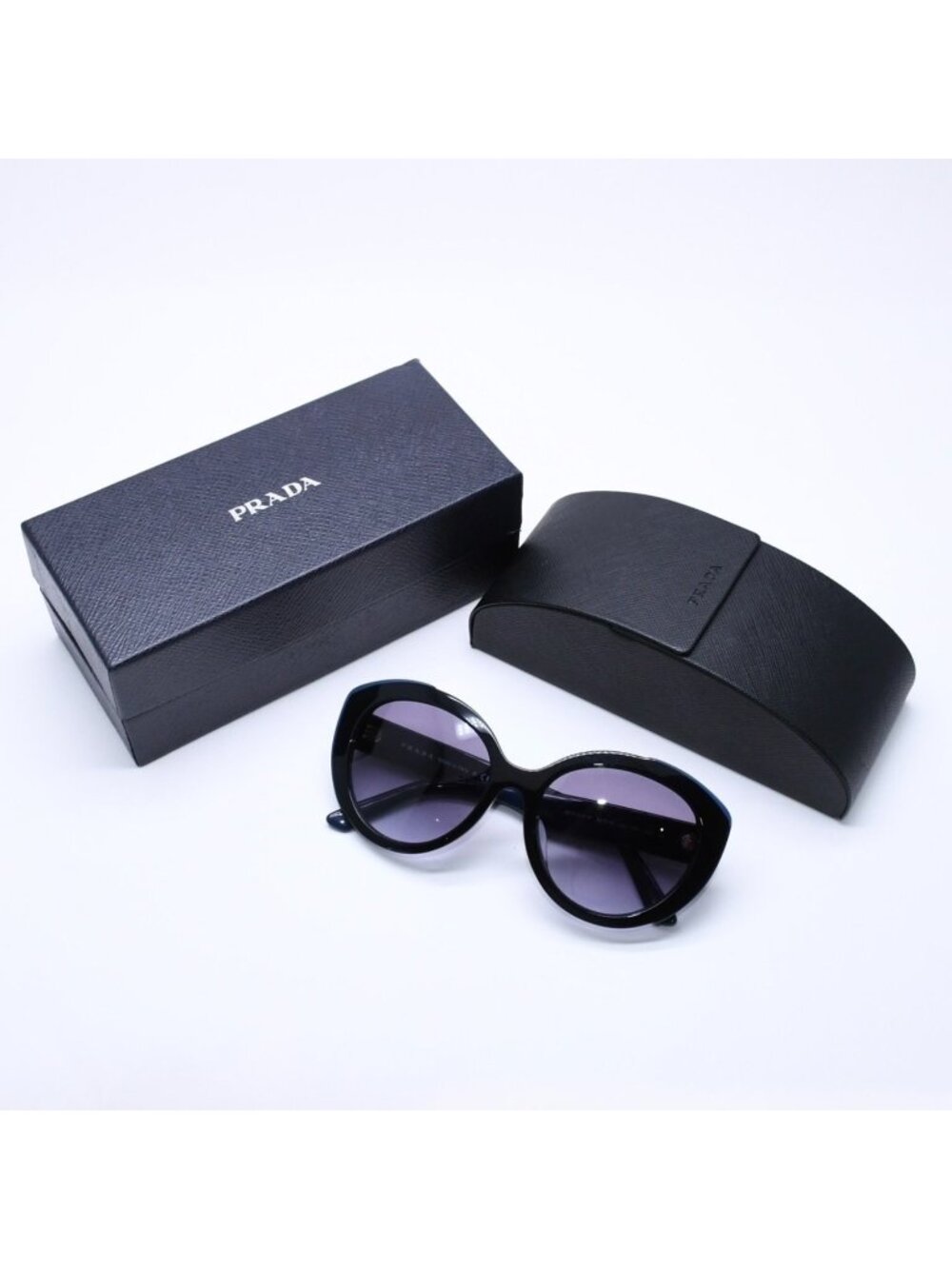Prada Sunglasses Eyewear Black Navy Acetate